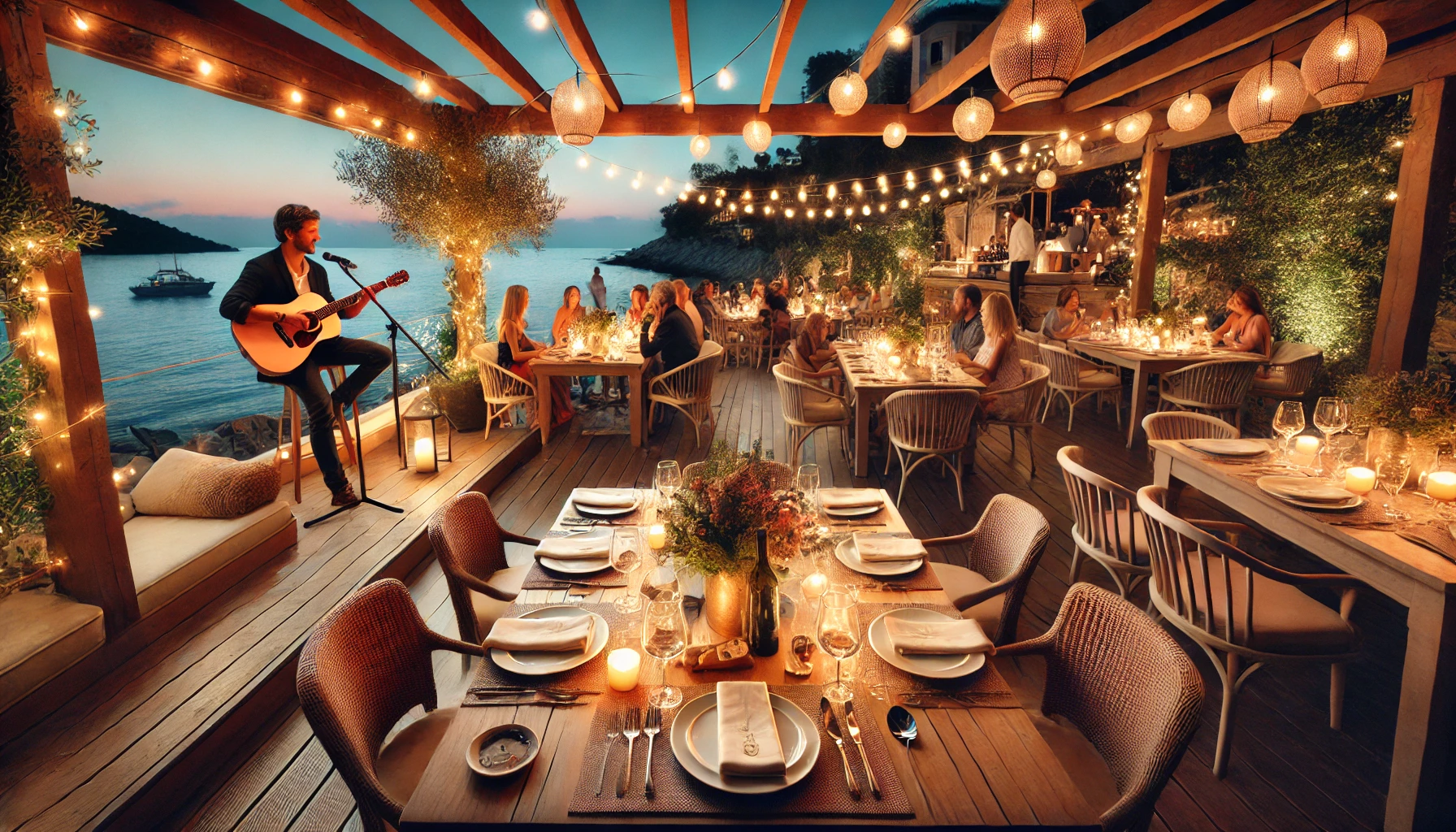 Villa Restaurant’ta deniz manzarası ve canlı müzik eşliğinde unutulmaz bir akşam yemeği sizi bekliyor!
