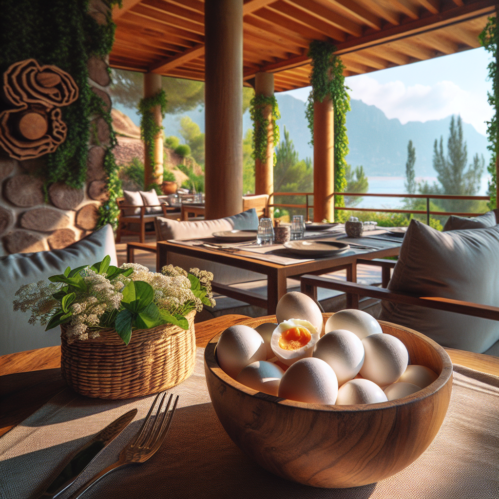 Silivri Villa Restaurant Doğal Atmosfer Silivri Villa Restaurant’da haşlanmış yumurta