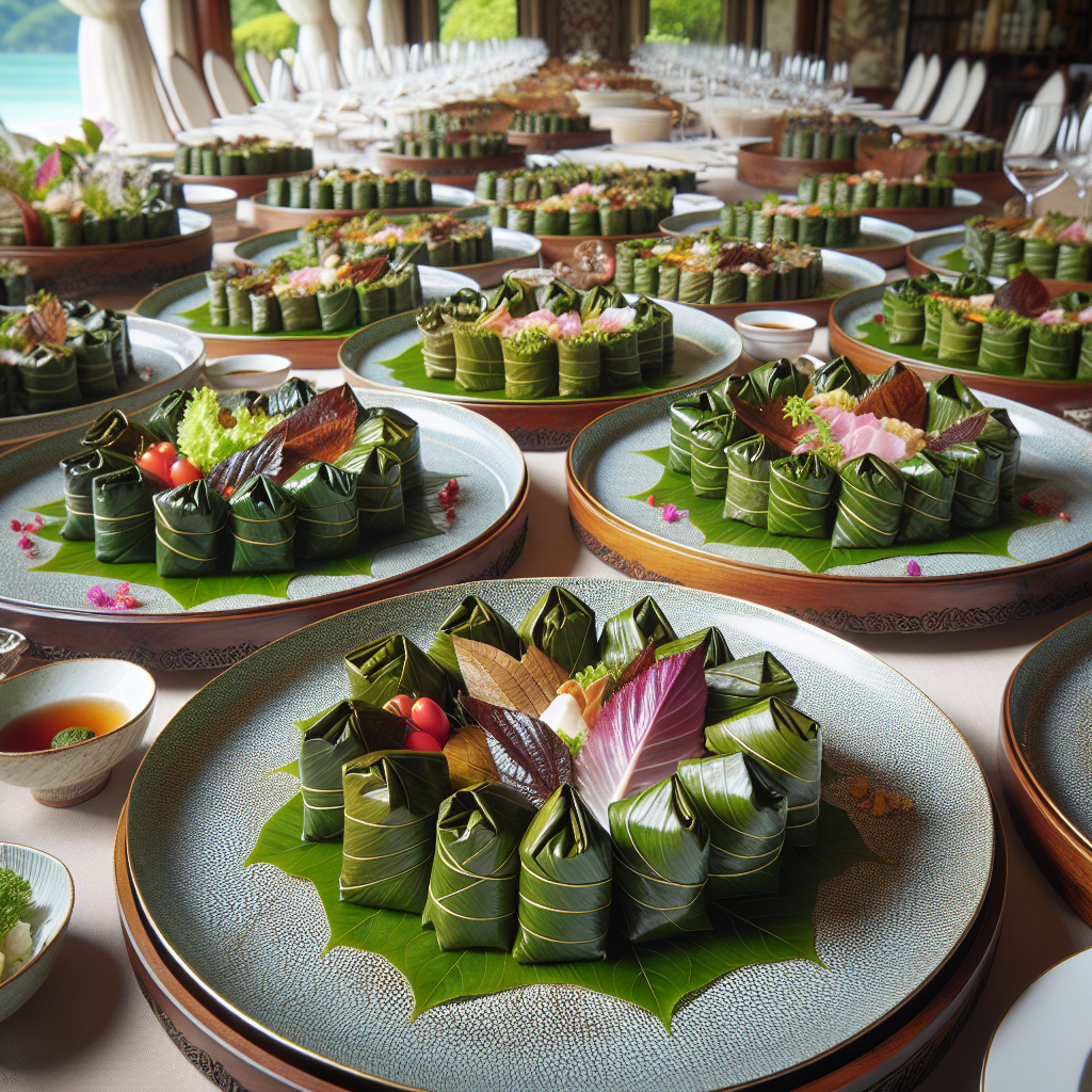 Villa Restaurant’ta sunulan vişneli yaprak sarmalar