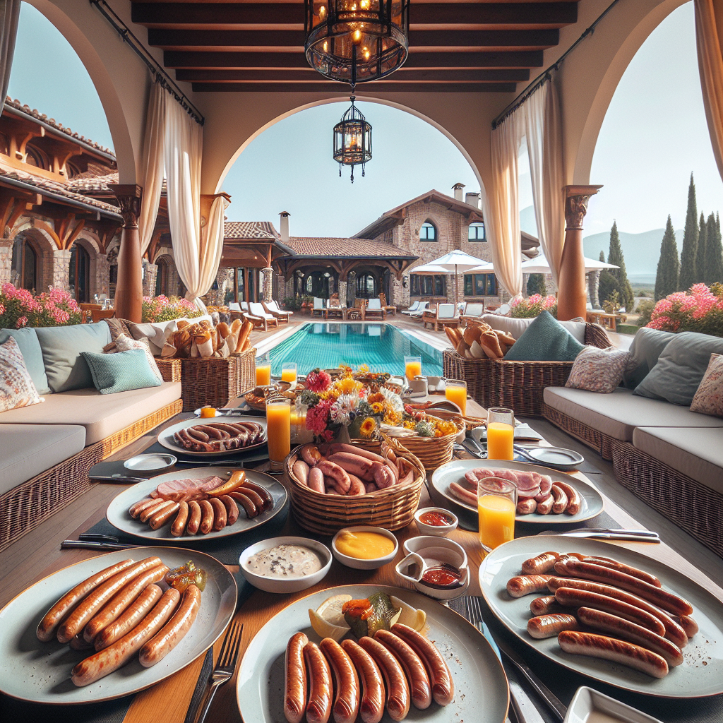 Villa Restaurant Silivri Kahvaltı Masası Villa Restaurant Silivri kahvaltılar, kasap sucuğu ile zenginleştirilmiş lezzetli bir masa