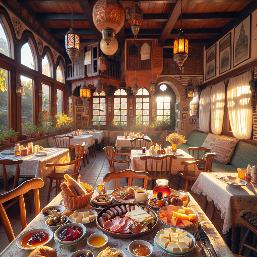 Villa Restaurant Silivri Kahvaltı Çeşitleri Kasap sucuğu ve diğer yerel lezzetlerle dolu kahvaltı tabakları - Villa Restaurant Silivri